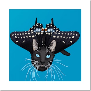 Eastern Black Swallowtail Flitter Kitty Posters and Art